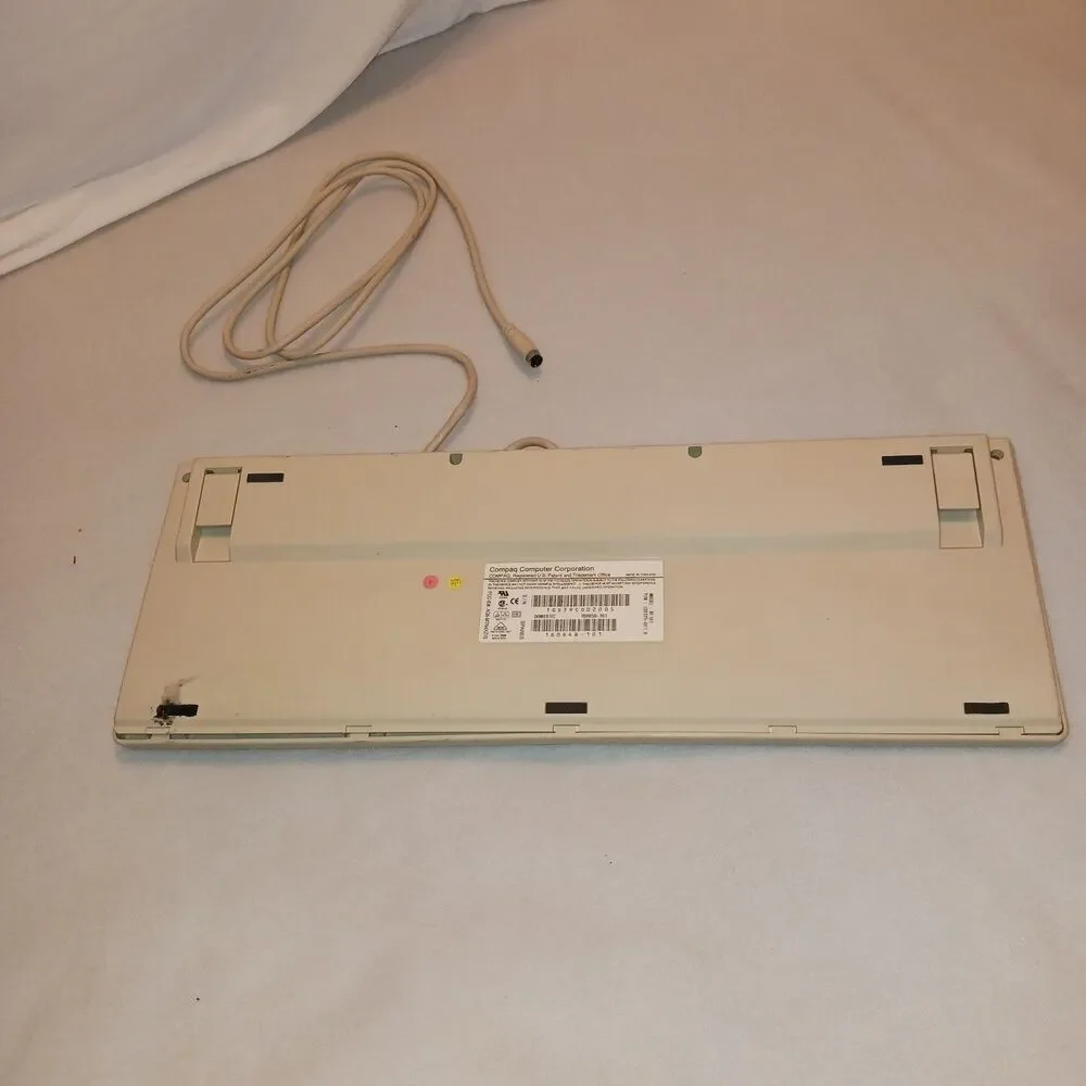 COMPAQ Keyboard RT101 120375-001B Vintage Mechanical Keyboard Wired Clacky Keys